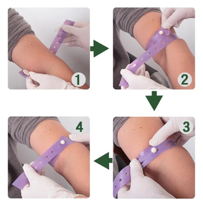 Tek Kullanımlık TPE Turnike Lateks İçermeyen Tıbbi Elastik Bant Kan Alma Flebotomi Hastane Kullanımı İçin - Product Image 6