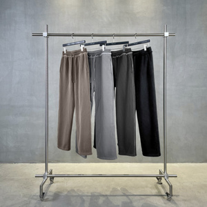 <span class=keywords><strong>Pantaloni</strong></span> da Jogging di Alta Qualità per <span class=keywords><strong>Uomo</strong></span>, Streetwear con Logo Personalizzato, Gamba Dritta, in Pile Spazzolato, Effetto Lavato - Product Image 3