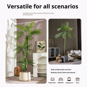Tanaman Palem Areca Buatan Ramah Lingkungan Dekorasi Rumah Tanaman Palem Buatan Batang Panjang Besar Tanaman Hijau Bunga Matahari - Product Image 5