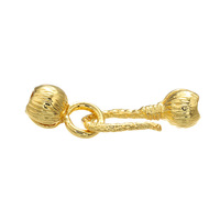 Collier et bracelet en cuivre doré à perles, avec fermoir bouton, bijoux perlés géométriques et polyvalents