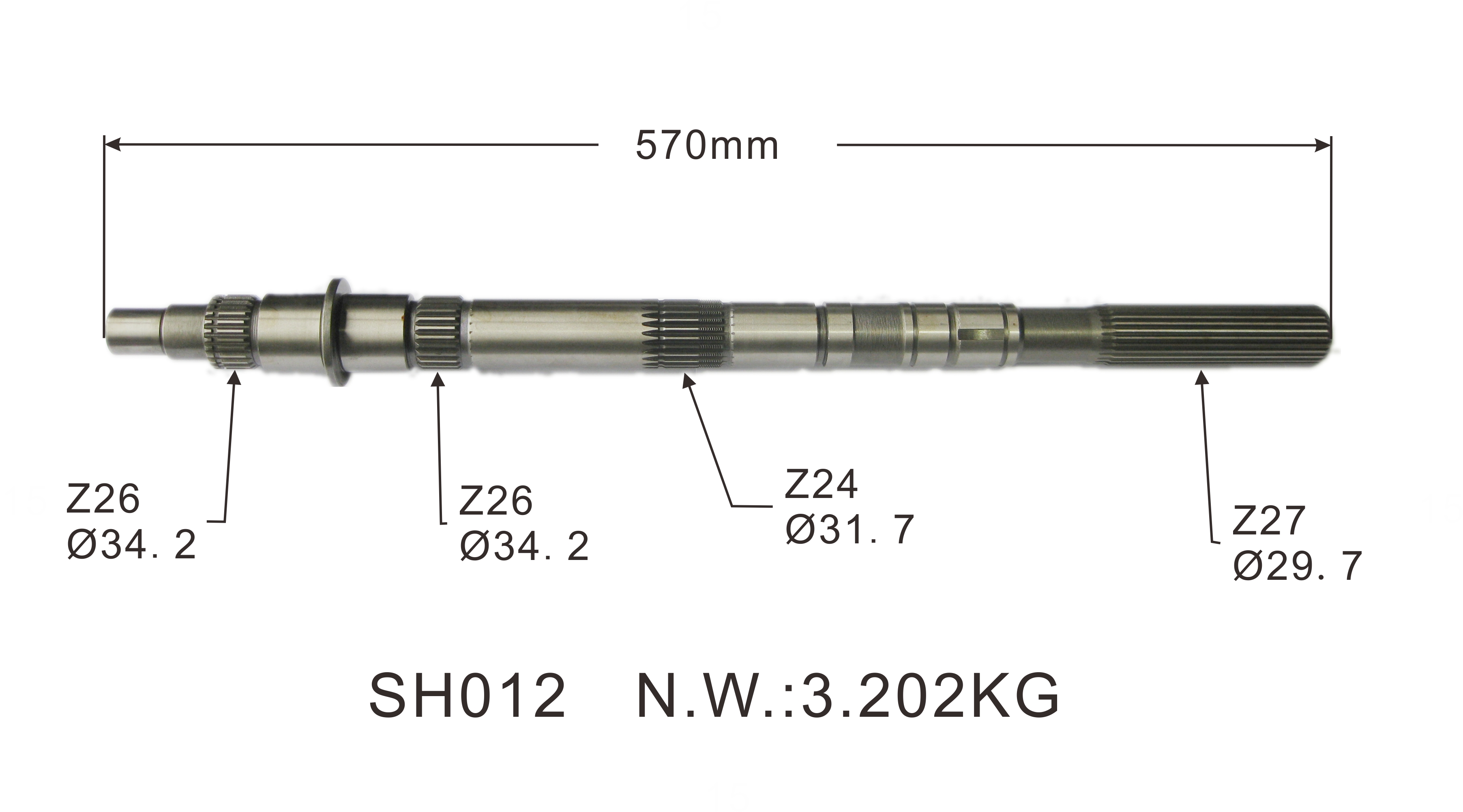 しゅし 8-94435160-0 8944351600 Transmission Top Gear Shaft Suitable