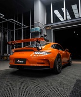 Autocollants de voiture en vinyle autocollant brillant de luxe Unanor PET/PVC, couleur or orange métallisé, 1,52x18m, adhésif puissant et amovible 1
