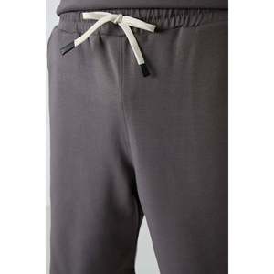 Ensemble de shorts basiques pour homme en coton gris foncé, épais, doux et texturé, coupe oversize - 85249 - Gris foncé/gris foncé - Product Image 4