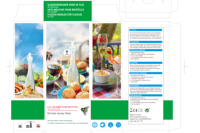 Ventilateur anti-mouches portable avec logo personnalisé, fonctionne sur piles, intérieur/extérieur, éloigne les mouches et les insectes pour la cuisine, les tables de ferme, blanc