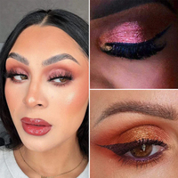 Palette d'ombres à paupières à poudre pressée avec logo OEM personnalisé et marque privée 6 couleurs mates