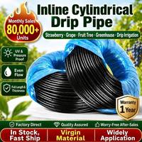 Tuberías de Riego por Goteo Cilíndricas Flexibles de PE Personalizadas de 20 mm, 2-8 L/H, Espaciado de 10-100 cm, Ecológicas, Proyectos de Fábrica OEM