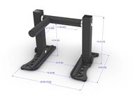 Barre de traction compacte TOPKO pour la maison, cadre de porte pour l'entraînement, poignées de barre de musculation réglables