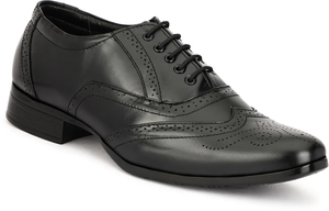 Chaussures en cuir véritable noires pour hommes, style décontracté et formel, coupe régulière, confortables, pour le travail et le quotidien - Product Image 5