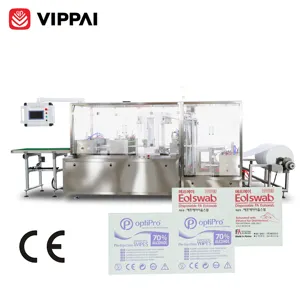 VIPPAI(Viroo) 2023 Promote Fully Auto Alcohol Swab Pre Pads for Injection Making Packaging Packing Machine