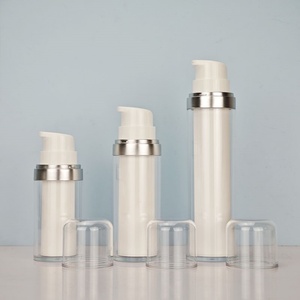 Cosmetic Packaging Stock Double Wall Replaceable 15ml 30ml 50ml Customized Logo Airless Lotion <b>Pump</b> <b>Bottle</b> - Product Image 6