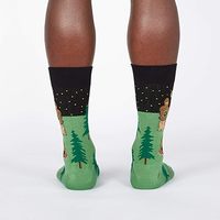 Drôle Femmes Crew Chaussettes Standard Mode Couleur Personnalisée Singe Motif Automne Casual Respirant Premium Confort Bigfoot