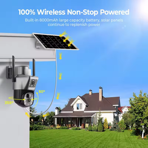 V380 Pro 4G 실외 보안 카메라 2K HD 듀얼 렌즈 <span class=keywords><strong>360</strong></span> 도 야간 투시경 태양 전지판 팬 틸트 양방향 오디오 CMOS 센서 - Product Image 2