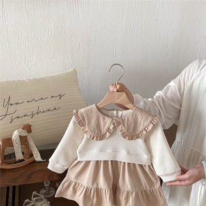 Vestido de bebé estilo coreano de dos piezas, otoño 2025, nuevo estilo, elegante, dulce, para niña pequeña, princesa - Product Image 2