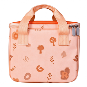 Bolsa Térmica Aislante OEM con Diseño de Letras, Doble Asa, Cierre de Cremallera Impermeable para Almacenamiento de Alimentos para Picnic - Product Image 2