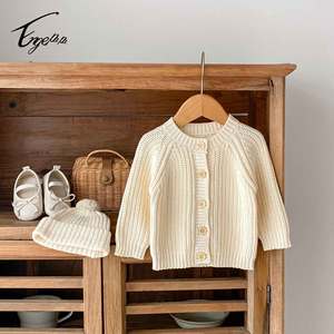 Cardigan à manches longues pour bébé, vêtements en tricot pour bébé, pull en tricot tendance pour nouveau-né, vêtements pour bébé fille - Product Image 3