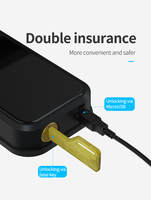 Serrure de porte intelligente, code d'accès temporaire limité dans le temps, clavier à empreintes digitales, entrée sans clé, application Cloud Tuya, contrôle WiFi/Zigbee TTLock FM550