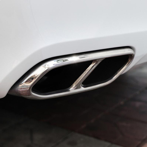 Per <span class=keywords><strong>Volvo</strong></span> XC90 S90 XC60 2014-2019 posteriore doppio scarico marmitta adesivi copertura accessori acciaio inox 2 pz - Product Image 5