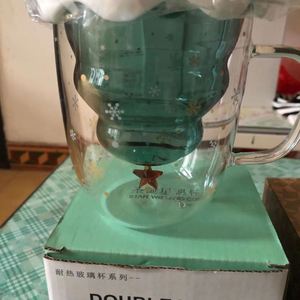 Mug à double paroi en verre avec poignée, motif ours mignon, pour thé, lait, café, expresso, bière de Noël - Product Image 5