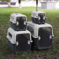 Ensemble de 7 Cages de Transport Ajustables Multifonctionnelles pour Animaux de Compagnie, Certifiées IATA, en Plastique ABS de Qualité Supérieure, Meubles pour Chiens