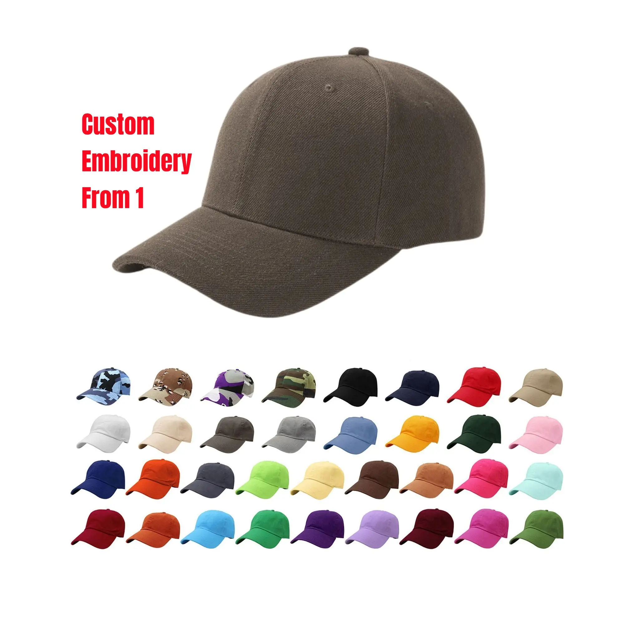 Autumn And Winter Letter Embroidery Logo Green Cotton Fabric Fashion Ladies Sports 5 Panel Baseball Cap Hat