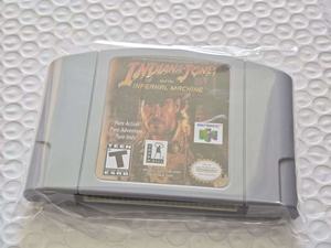 Cartouche de jeu <span class=keywords><strong>Indiana</strong></span> Jones et la Machine Infernale pour Nintendo 64, version américaine, pour console de jeu vidéo - Product Image 4