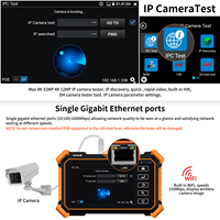 Testeur de caméra CCTV/IP Rsrteng IPC-1900 Plus 4 pouces avec résolution 8K, outils réseau POE et WiFi