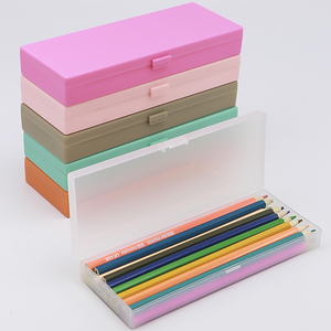 Wholesale Multifunction Stationery Pencil Case Customized Plastic School Box Office Pen Crayon Storage Pencil Case