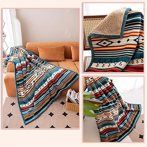 Couverture personnalisée tricotée réversible de style Boho, douce et confortable en peluche, pour lit, canapé, techniques de sublimation. - Product Image 6