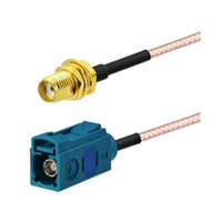Maßgefertigte FAKRA-Kabelkonfektion Z-Code SMA SMB RCA Mini FAKRA HSD RG174 RG316 RF Koaxial-Antennenverlängerungskabel OEM