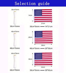 Custom logo 100D Polyester Any Design <b>Small</b> Blank White Sublimation Hand Held Flag on Stick - Product Image 6