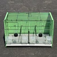 Cage d'élevage commerciale en métal pour oiseaux avec séparateur, grande cage à oiseaux pour fermes d'élevage, vente en gros de haute qualité depuis la Chine