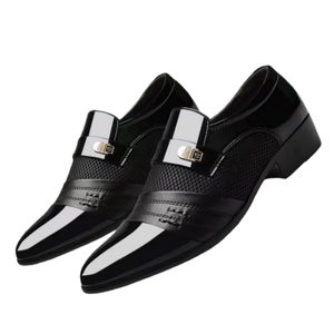 Zapatos de Vestir de Cuero Genuino para Hombre con Forro Suave, Zapatos Formales de Oficina Cómodos, Mocasines - Product Image 4