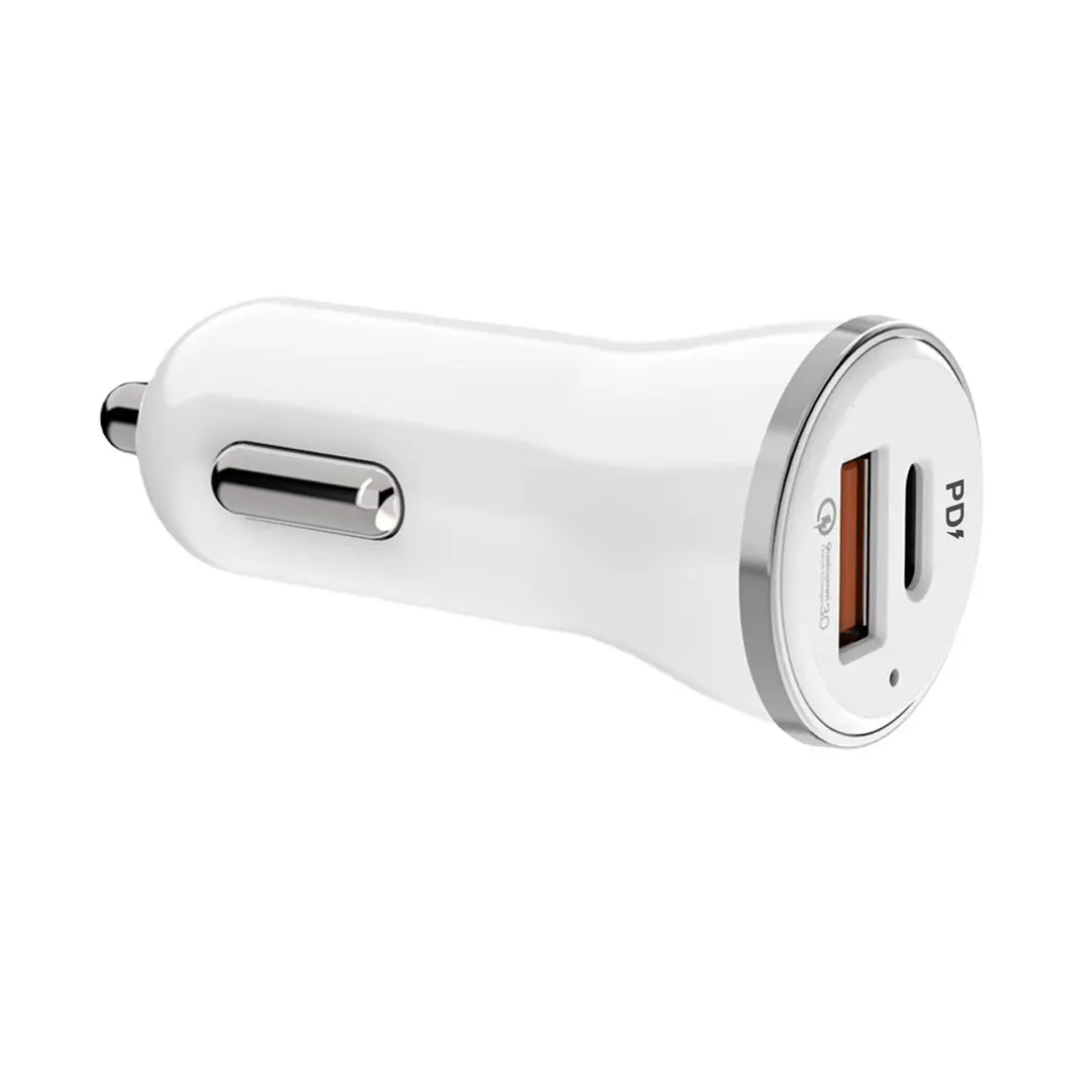PD+USB port Fast car charger adapter is suitable for iPhone for Samsung for Xiaomi phone charging