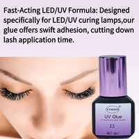 Colle pour extensions de cils UV LED, vente chaude, fabrication directe d'usine, OEM ODM, adaptée à l'eau, séchage rapide, colle liquide pour extensions de cils