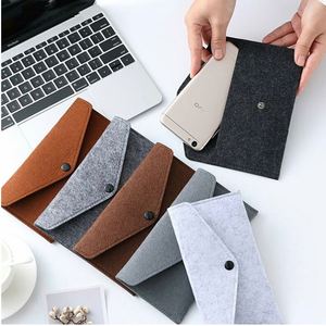 Cheap Felt Purse Wallet Storage Bag Colorful Cash Card Holder <b>Glasses</b> Mobile Phone <b>Case</b> <b>for</b> Women - Product Image 4