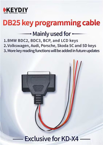 Nouveau câble de programmation de clés KEYDIY DB25 2026 exclusif pour KD-X4, compatible avec les clés BDC2/ BDC3/ <span class=keywords><strong>BCP</strong></span>/ LCD et VW 5C 5D - Product Image 2