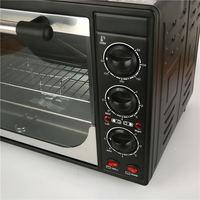 Four Mini-Gril Électrique Multifonctionnel 30L avec 2 Plaques Chauffantes, Idéal pour Pizza, Fruits et Barbecue