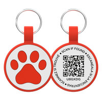 Großhandel benutzer definierte QR-Code Haustier Tag personal isierte Identität ID wasserdichte Silikon Katze Hunde marke