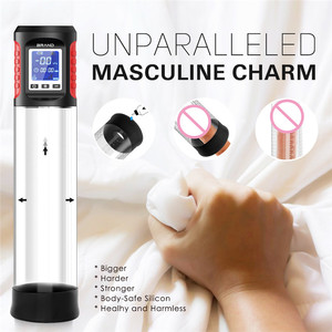 Pompa dan getar untuk Penis pria, pompa Masturbator Penis elektrik Lcd alat masturbasi - Product Image 5