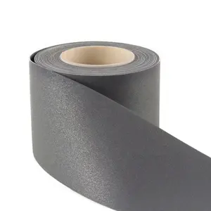 Großhandel einseitig Silber reflektierende Spandex Stoff elastische reflektierende Stoff band für Sport bekleidung