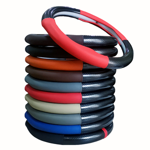 Funda protectora en forma <span class=keywords><strong>de</strong></span> D para volante <span class=keywords><strong>de</strong></span> coche, cubierta <span class=keywords><strong>de</strong></span> cuero y fibra <span class=keywords><strong>de</strong></span> carbono, para Golf 7, Citroen, C3-XR - Product Image 6