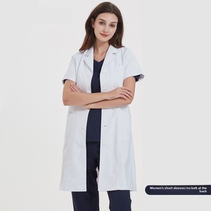 Uniformes de Hospital Personalizados, Conjuntos de Bata y Pantalones Quirúrgicos, Overoles para Personal de Enfermería con Logotipo, para Enfermera Mé<span class=keywords><strong>dica</strong></span>, Sexy, Blanco, Corto - Product Image 3
