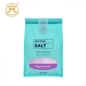 Saco privado personalizado do malote do empacotamento do sal do mar do logotipo/malote sal rosa do himalayan com janela clara