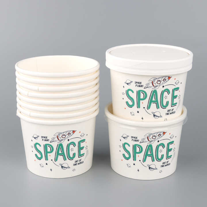 Vented Flat Lid Paper Cup Disposable Kraft Paper Hot Drink Container ...