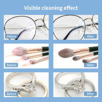 Skymen in Stock Huishoudelijke Brilreiniger Ultrasone Reiniger 660ml Digitale Make-up Kwast Ultrasone Reiniger voor Horloge Sieraden