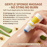Tube de 30 ml d'huiles essentielles végétales anti-démangeaisons après piqûre avec éponge