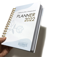Spirale 12 mois impression hebdomadaire quotidienne planificateur de soins personnels personnalisé Gratitude cahier Journal livre boîte cadeau ensemble