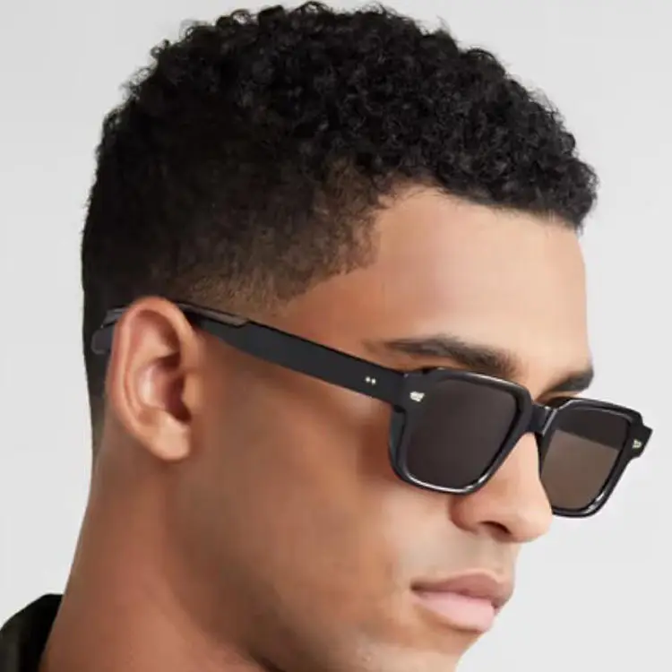 Оптовая продажа, высококачественные роскошные черные прямоугольные мужские солнцезащитные очки Sifier с индивидуальным логотипом 2022