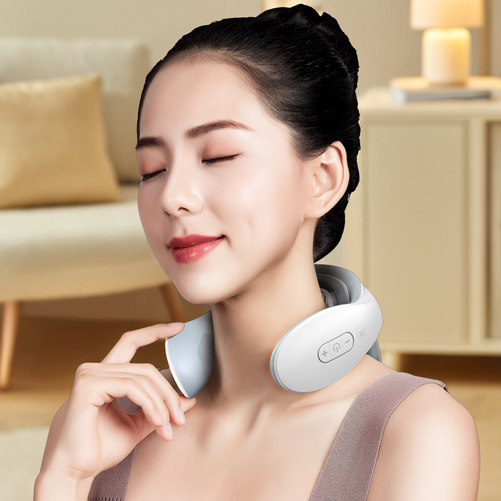 Portable 4D Smart Neck & Shoulder Massager – U-Shape Heating Compression EMS Kneading Device - View 3