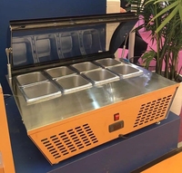Vitrine réfrigérée pour salades de comptoir commercial, refroidisseur de nourriture pour buffet, vitrine réfrigérée, réfrigérateur